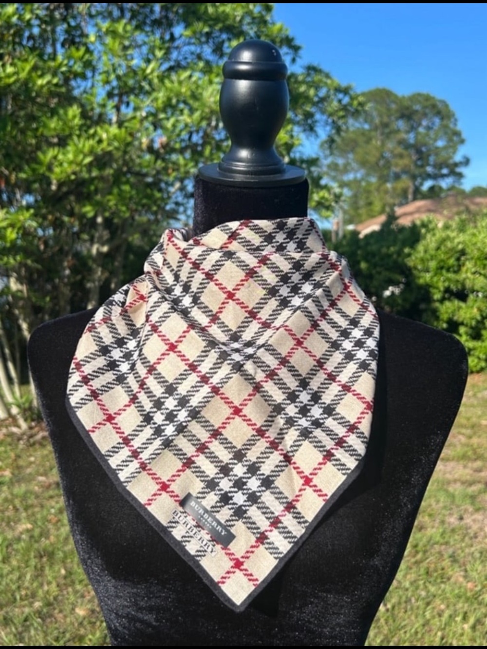 New cotton Burberry scarf